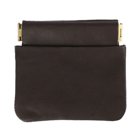 CTM Leather Push Mouth Coin Wallet with Card Slots - Picture 1 of 3